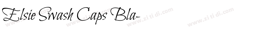 Elsie Swash Caps Bla字体转换 Elsie Swash Caps Bla字体转换